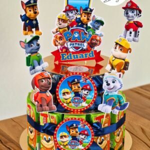 Tort din dulciuri personalizat Patrula Cățelușilor (PAW Patrol)