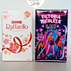 Cutie cu bomboane pentru cadru didactic - Raffaello 80g (K-pop Demon Hunters Huntrix)
