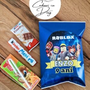 Punguțe personalizate copii – Roblox– Tedi, Kinder Maxi & Kinder Country